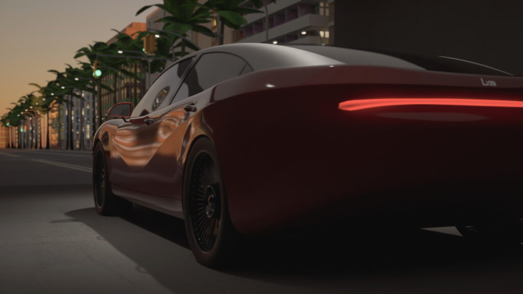 独自デザイン車の3Dモデリング例